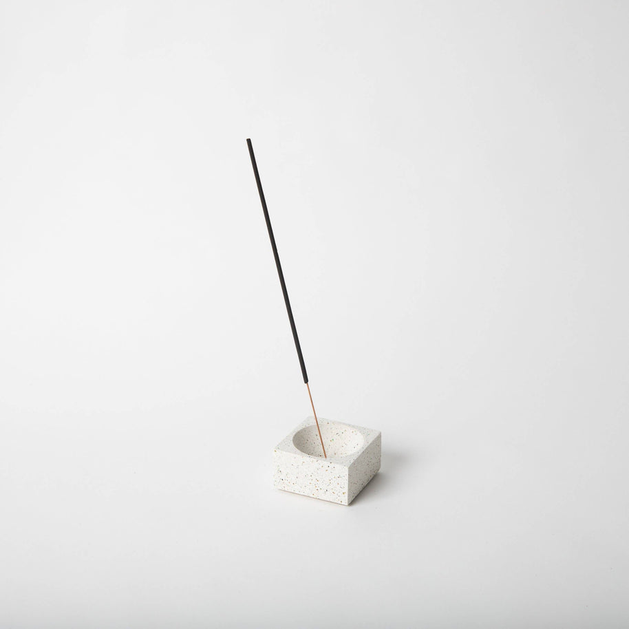 terrazzo incense holders - white incense holder - black incense holder - pretti.cool - gift ideas 