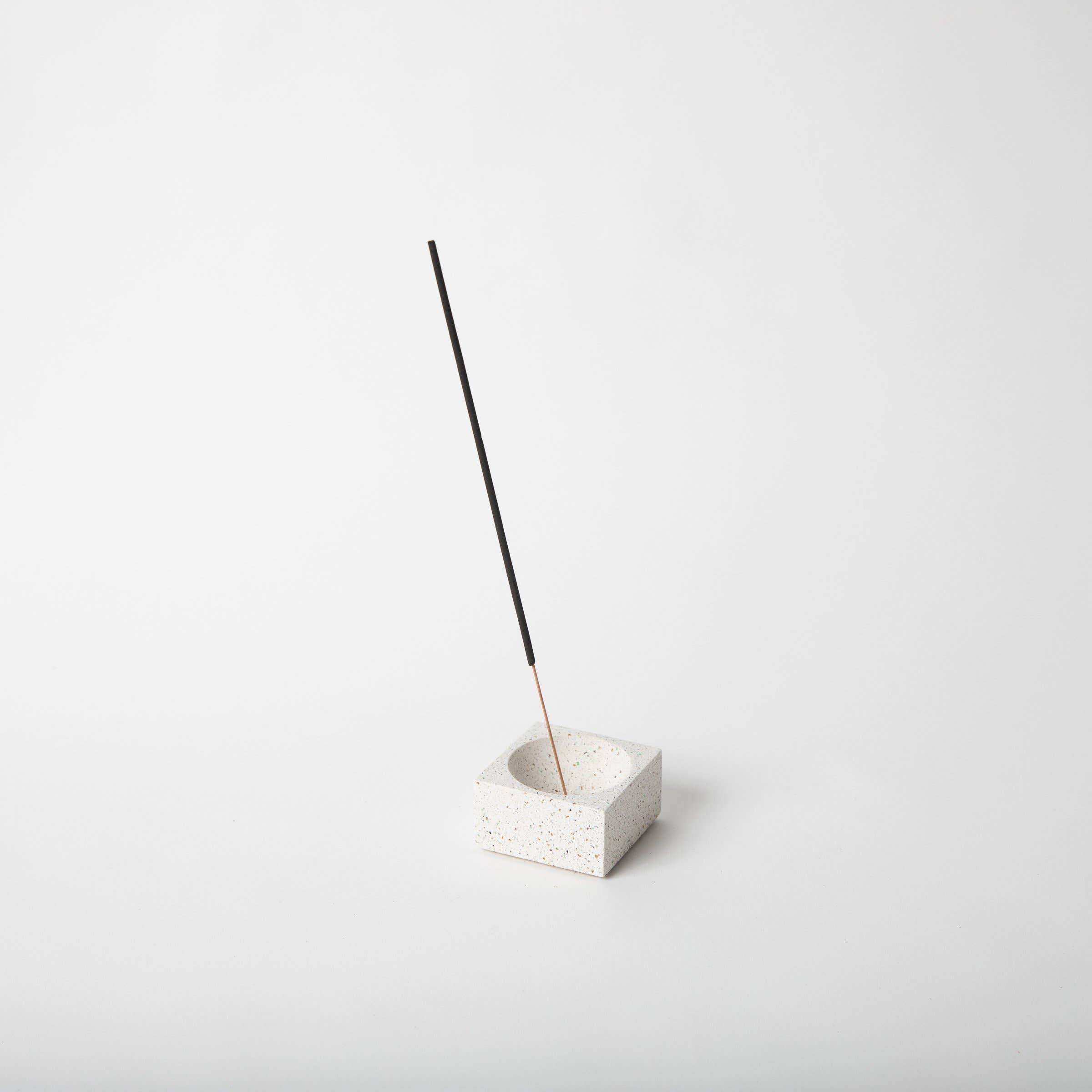 terrazzo incense holders - white incense holder - black incense holder - pretti.cool - gift ideas 