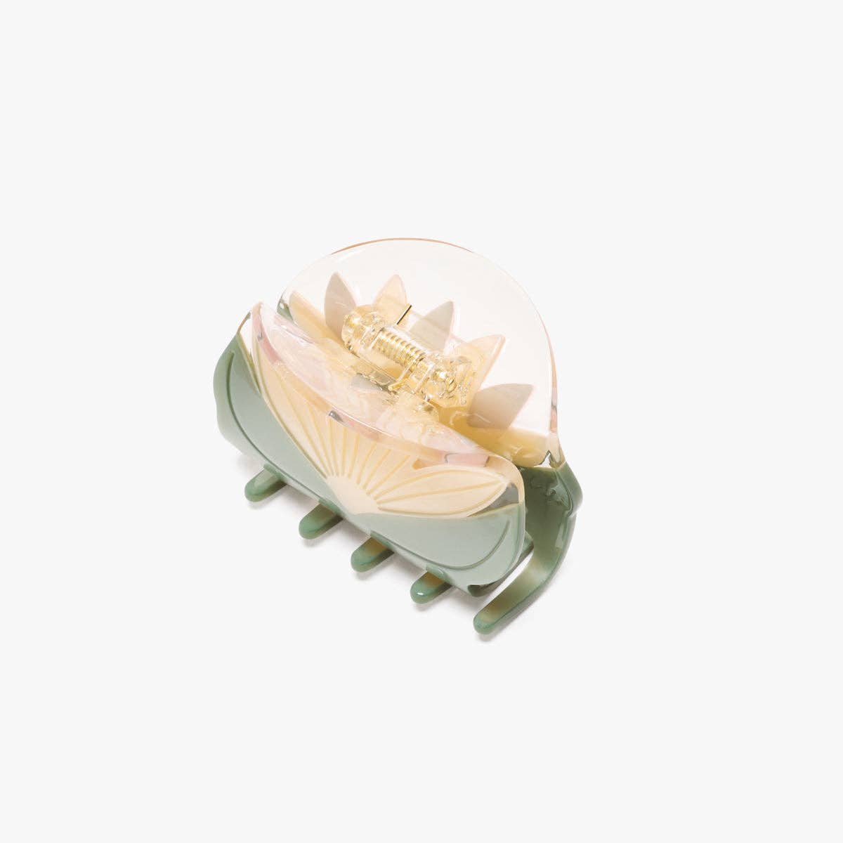 Water Lily White Lotus Flower Hair Clip Winona Irene