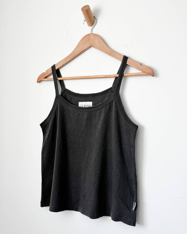 Le Bon Shoppe Organic Cotton Dana Cami Washed Black Tank