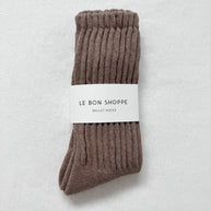Le Bon Shoppe Ballet Socks Mocha Mousse