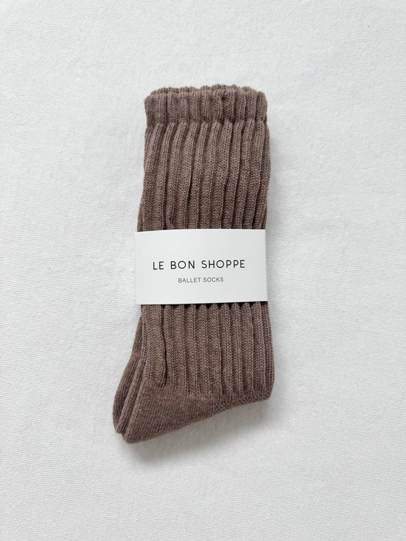 Le Bon Shoppe Ballet Socks Mocha Mousse