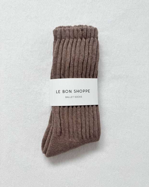 Le Bon Shoppe Ballet Socks Mocha Mousse