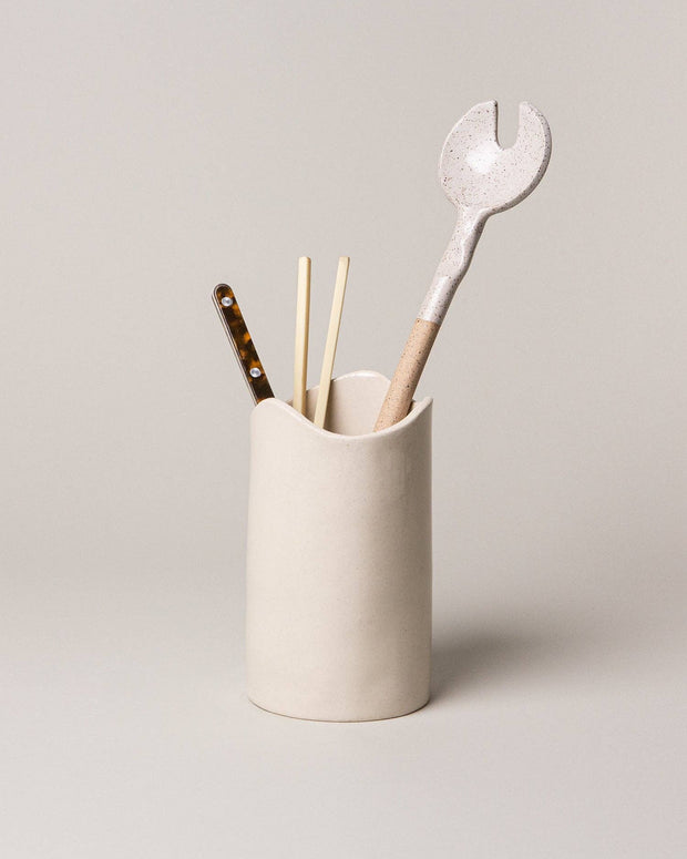 Swell Utensil Holder - neutral utensil holder 