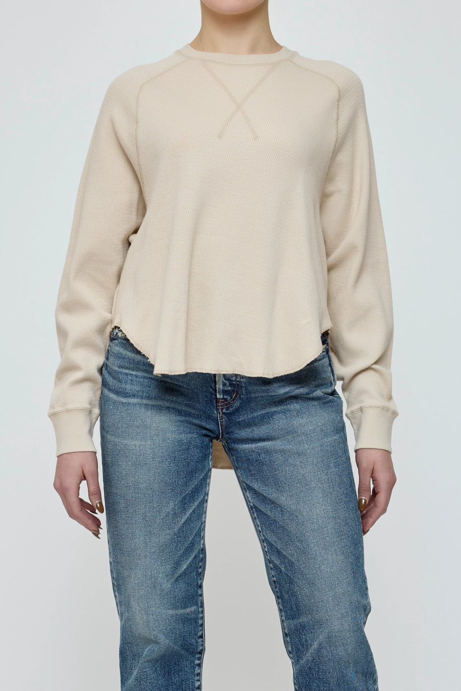 Round Hem Loose Long Tee