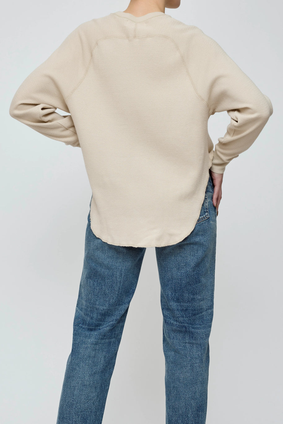 Round Hem Loose Long Tee