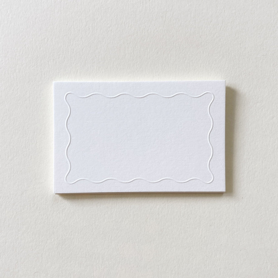 Squiggle Place Cards - Set of 12