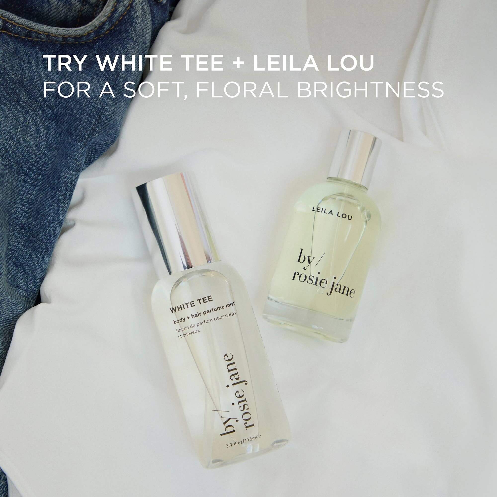 By Rosie Jane Hair and Body Perfume Mist in White Tee