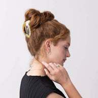 Fall Rosehip Flower Neutral Acetate Hair Claw