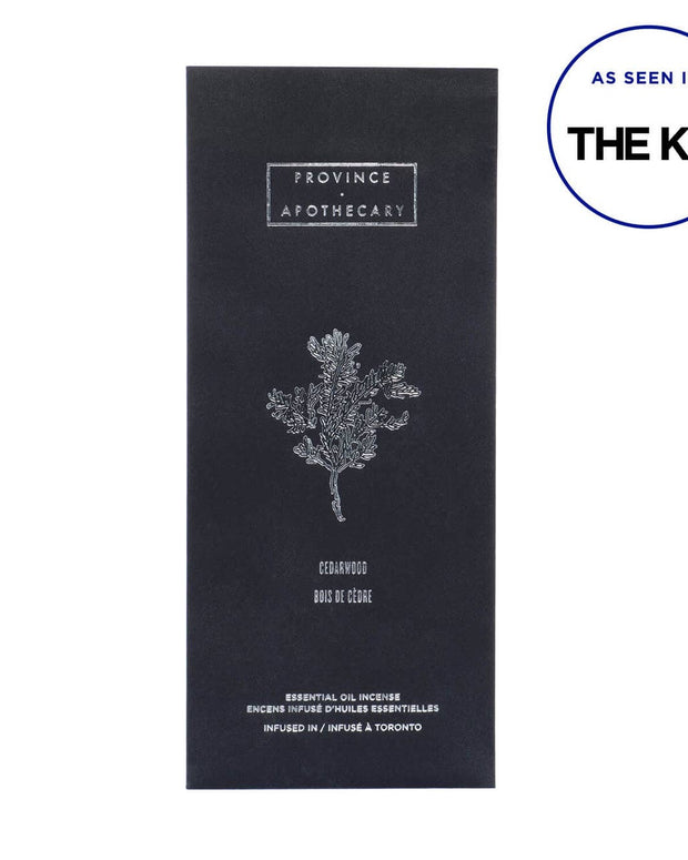 Province Apothecary Cedar Wood essential oil incense 
