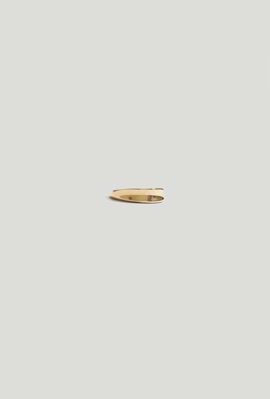 Crescent Ring Gold - Maslo Jewelry - Stacking Gold Rings - Nordic Gold Rings - Simple Gold Rings - Contemporary Womens Jewelry - Gift Ideas 