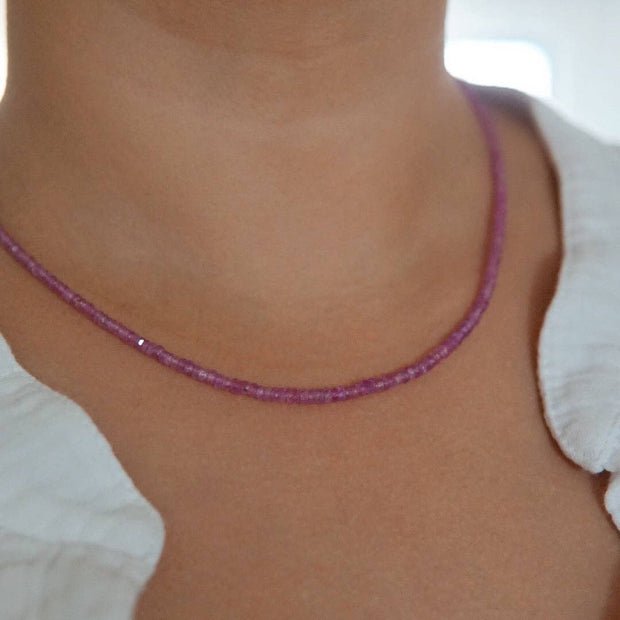 Sapphire Beaded Necklace