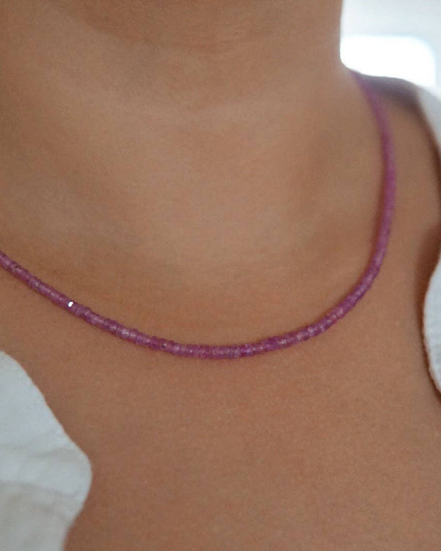 Sapphire Beaded Necklace
