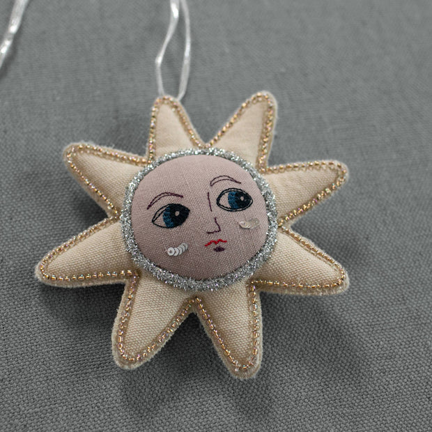 Cotton Christmas Ornaments - Sun Christmas ornament - Skippy cotton 