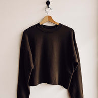 The Boxy Crop Sweatshirt | Mud