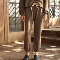 Hey Gang Sweatpants in Mud Brown 
