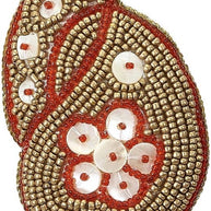 Triton Red Mop & Beaded Ornament
