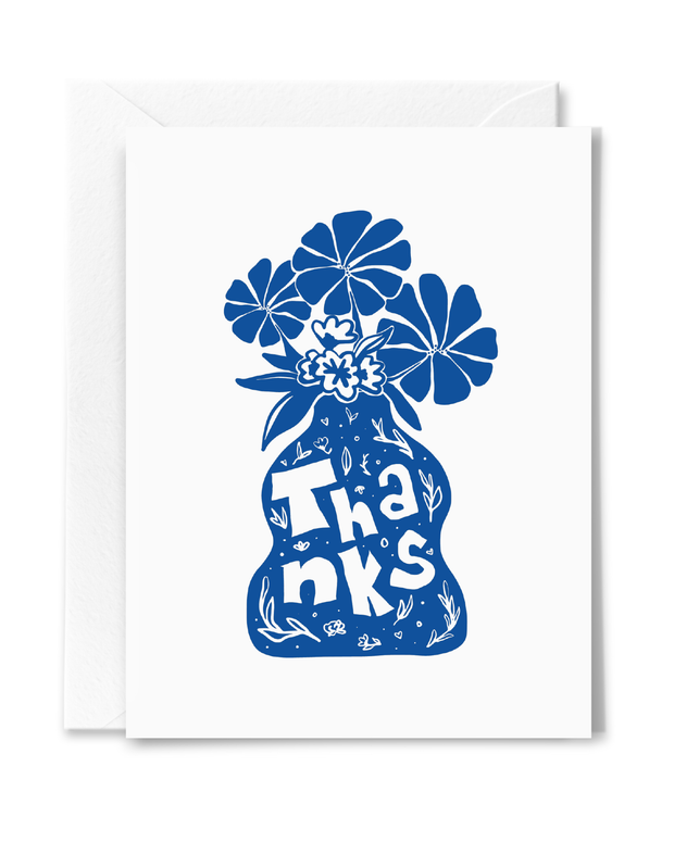 Thanks Vase Card