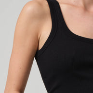 Black ribbed tank top - citizens of humanity - Faye tank 