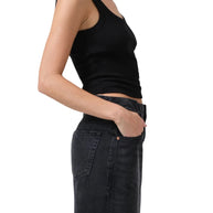Black ribbed citizens of humanity tank top - Faye tank top in black