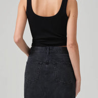 Faye tank top in black - citizens of humanity - black tank 