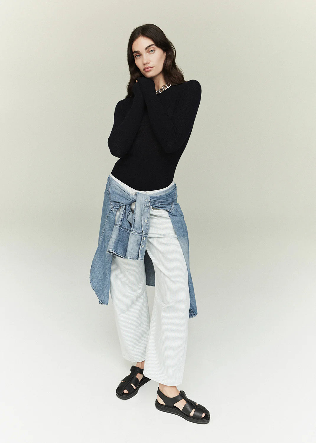 Citizens of Humanity Miro Rework Relaxed Jean in Marine Stripe