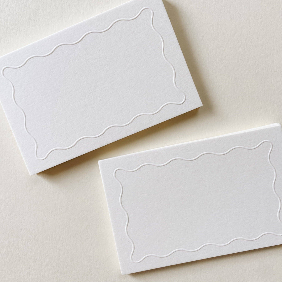 Squiggle Place Cards - Set of 12