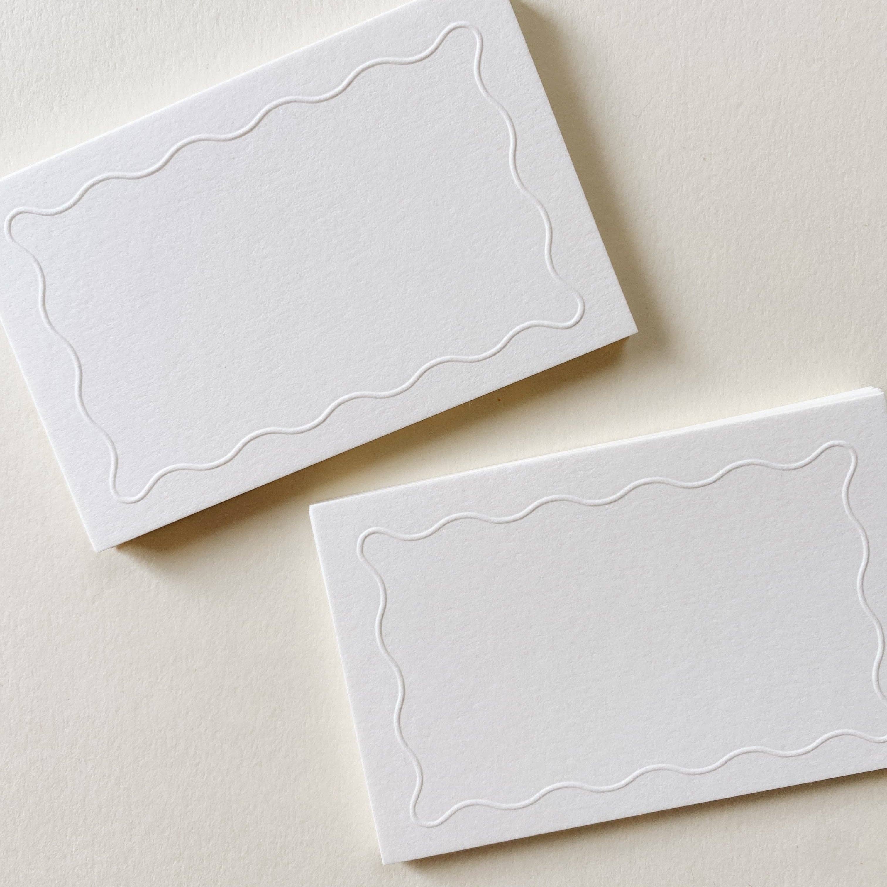 Squiggle Place Cards - Set of 12