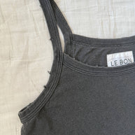 Le Bon Shoppe Organic Cotton Dana Cami Washed Black Tank