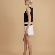 Echo Round Neck Tank Top | Black