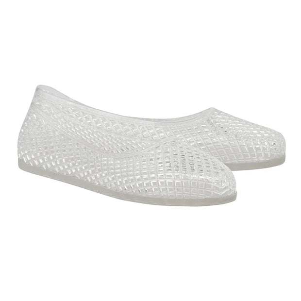Ancient Greek Sandal Iron Flats in Clear