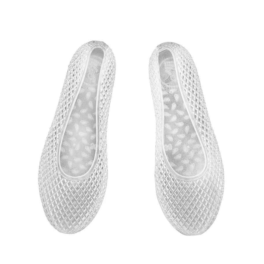 Ancient Greek Sandal Iron Flats in Clear