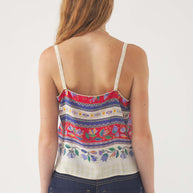 Christina Printed Silk Top