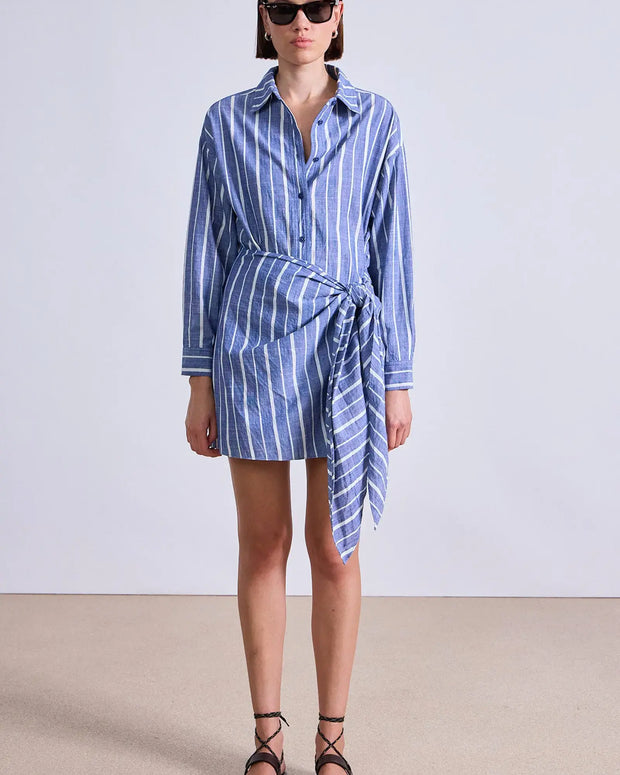 Apiece Apart Alessandra Mini Dress Blue 