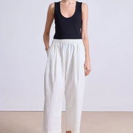 Apiece Apart Spa Pleat Pant in Cream