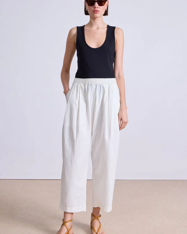 Apiece Apart Spa Pleat Pant in Cream