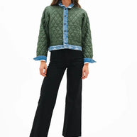 Askk NY Sailor Jean Black Resin Black Wide Leg Jeans 