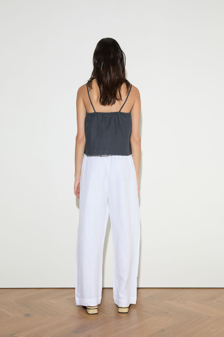Deiji Studios Asymmetric Tie Top Ink