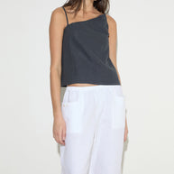 Deiji Studios Asymmetric Tie Top Ink