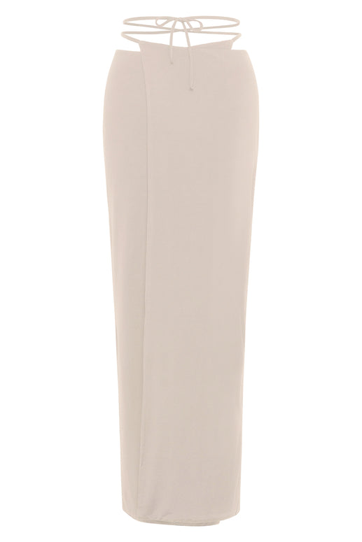 Jade Swim liana top avi skirt bone - asymmetrical jersey tie wrap skirt 