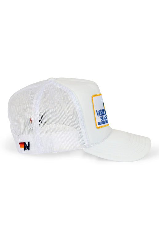 Aviator Nation Venice Beach Vintage Trucker Hat White