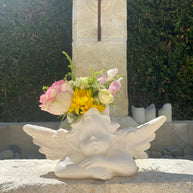 boys lie vase - acrylic vase - angel vase 