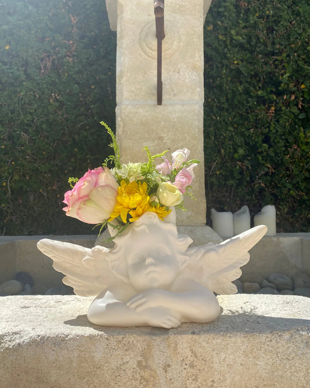 boys lie vase - acrylic vase - angel vase 