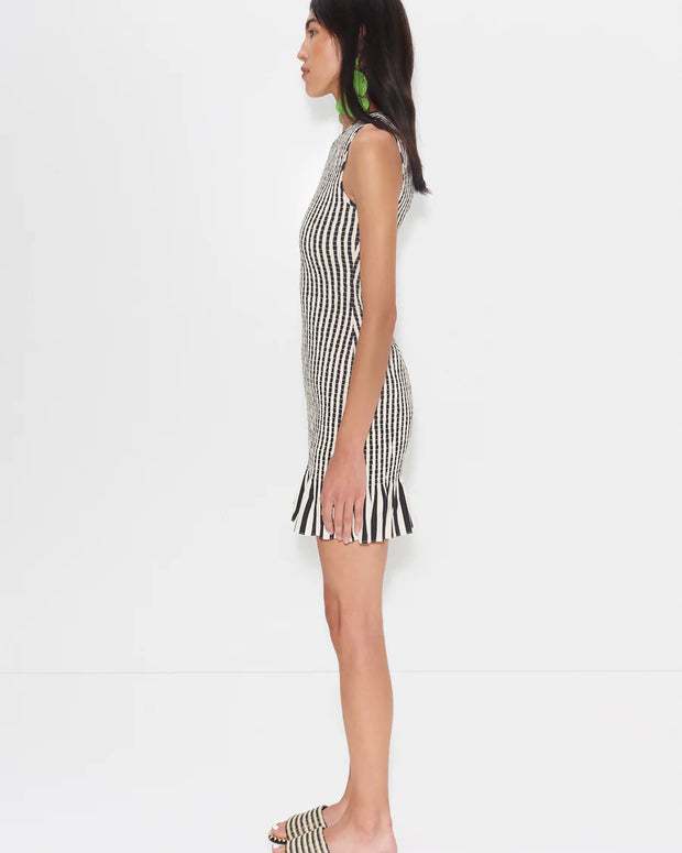 SIMONMILLER Belle Smocked Mini Dress 