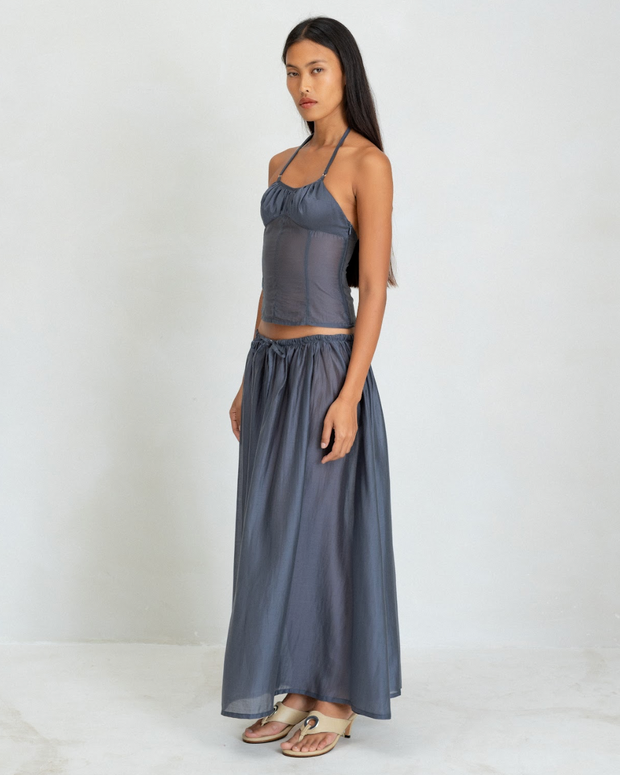 Belle The Label Flore Top Navy