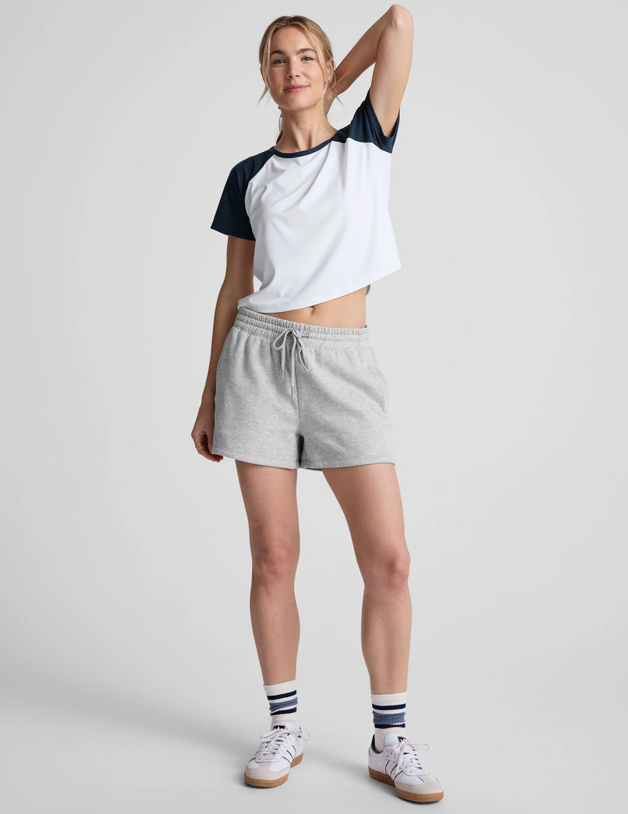 Beyond Yoga Featherweight Colorblock Tee in Nocturnal Navy
