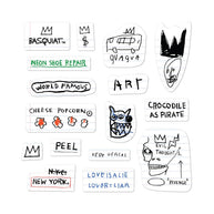 Basquiat's Notebooks sticker sheet 