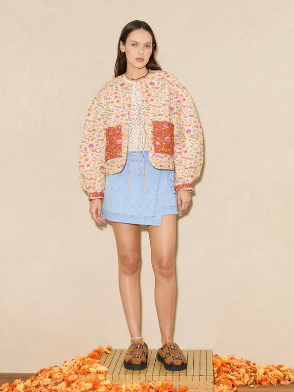 Boteh Dylan Wrap Mini Skirt 