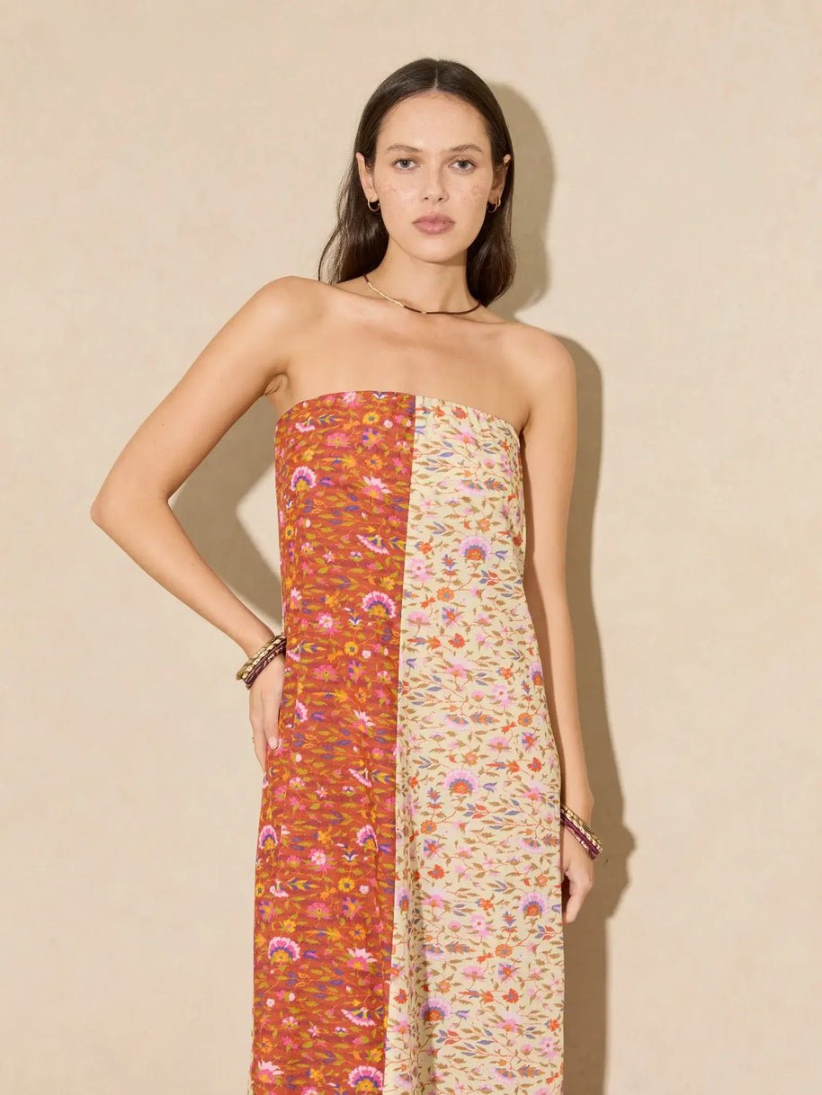 Boteh Soraya Strapless Maxi Dress 