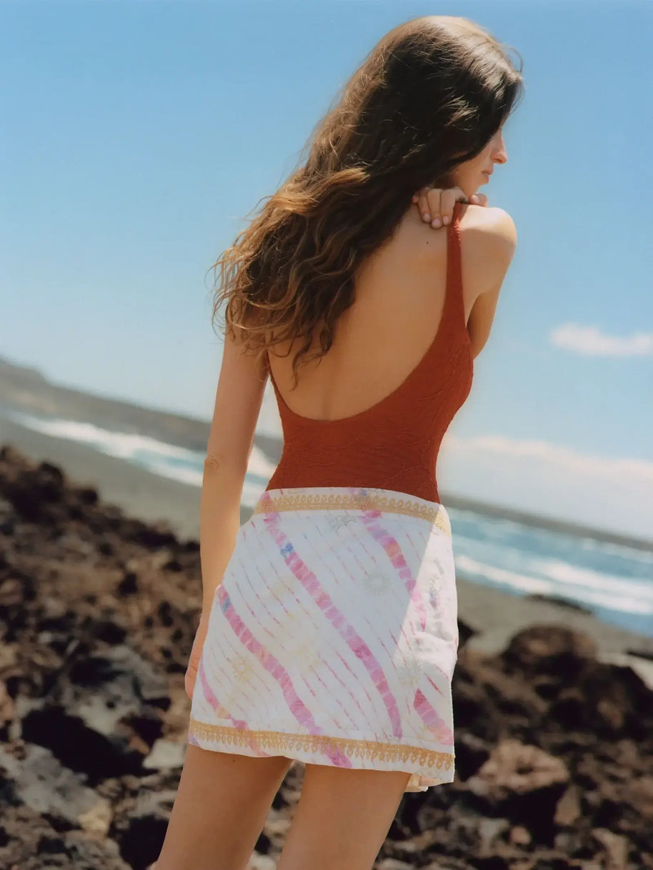 Boteh Aurora Wrap Mini Skirt 
